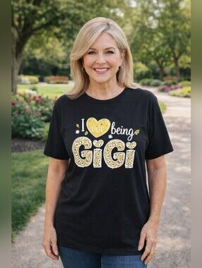 Black 'I Love Being GiGi' T-Shirt Size 4X NWOT